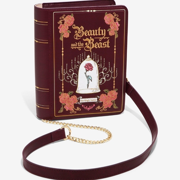 Pre Owned Danielle Nicole Disney Beauty and the Beast Book Crossbody Bag - Picture 14 of 14